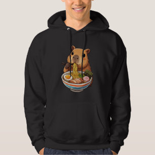 Capybara Eating Ramen Noodles Japanese Kawaii Grap Hoodie