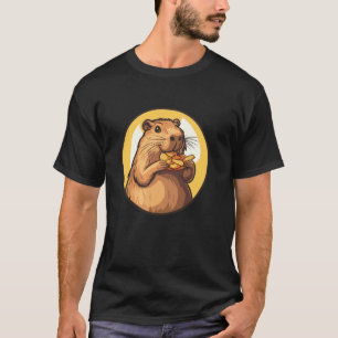 Capybara Enjoying Delicious Snacks T-Shirt