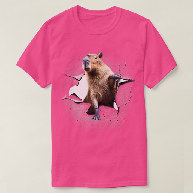 Capybara Face Breakthrough T-Shirt (Design Front)