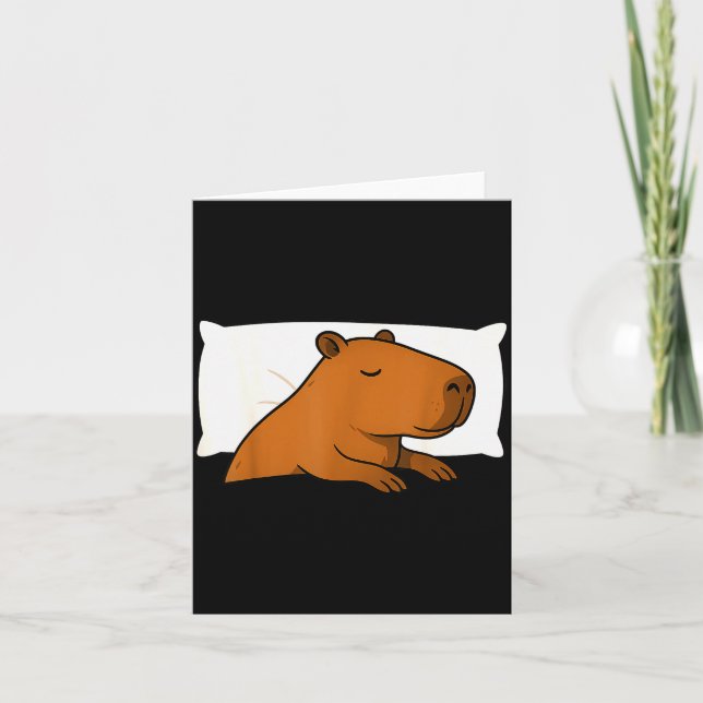 Capybara Favorite Sleepshirt Sleeng Pajamas Boys G Card (Front)