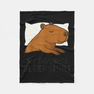 Capybara Favorite Sleepshirt Sleeng Pajamas Boys G Fleece Blanket
