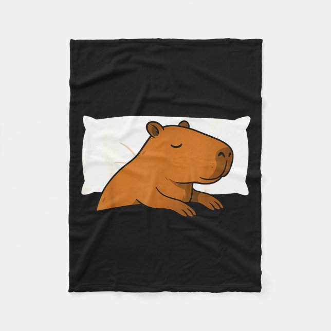 Capybara Favorite Sleepshirt Sleeng Pajamas Boys G Fleece Blanket (Front)