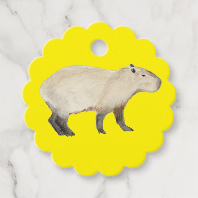 Capybara Favour Tags (Front)