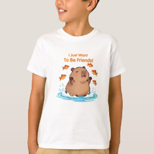 Capybara & Friends – Cute Friendship Design T-Shirt