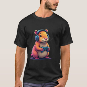 Capybara Funny Video Games Capybara Video Games Lo T-Shirt
