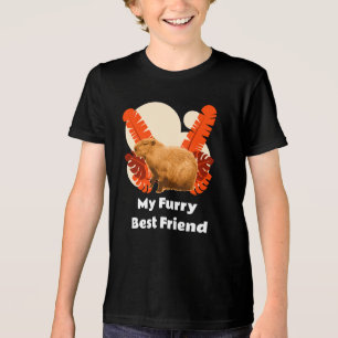 Capybara Furry Best Friend Tropical Animal Tri-Blend Shirt
