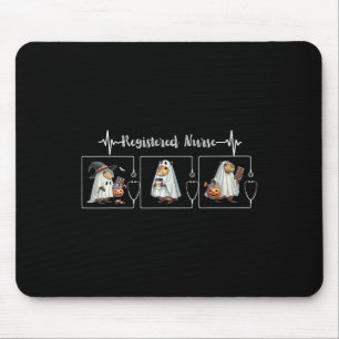 Capybara Ghost Stethoscope Registered Nurse Spooky Mouse Mat