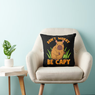 Capybara Gift Cute Funny Zoo Animal Lover Owner Pr Cushion
