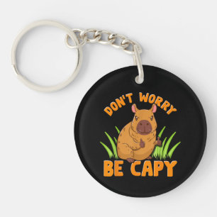 Capybara Gift Cute Funny Zoo Animal Lover Owner Pr Key Ring