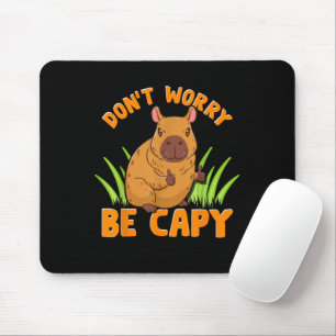 Capybara Gift Cute Funny Zoo Animal Lover Owner Pr Mouse Mat