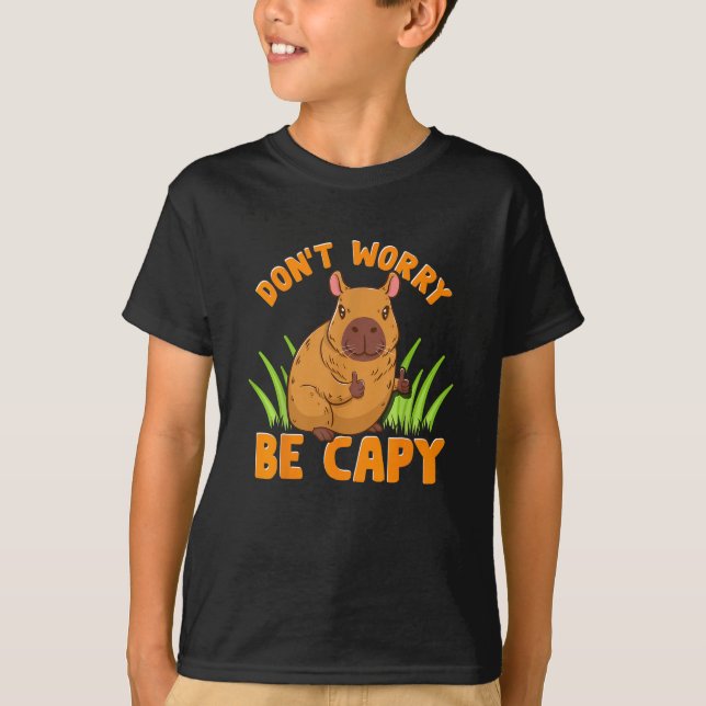Capybara Gift Cute Funny Zoo Animal Lover Owner Pr T-Shirt (Front)