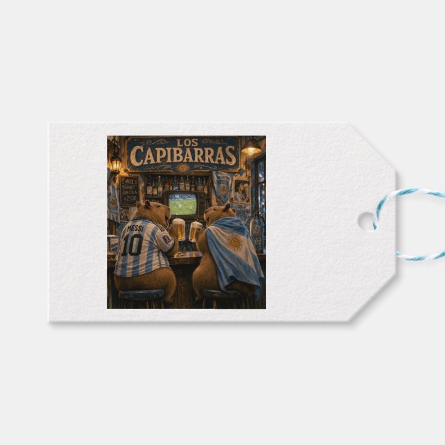 Capybara gift tag (Front (Horizontal))