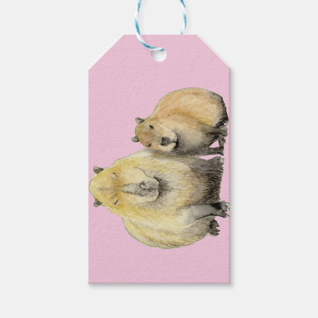 Capybara Gift Tags (Front)