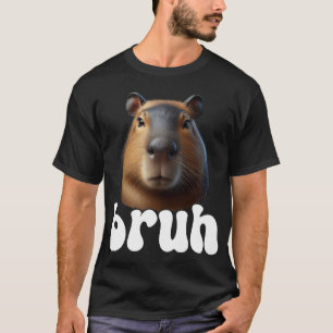 Capybara Graphic Bruh Meme T-Shirt
