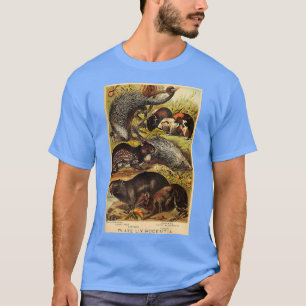 Capybara Guinea Pig Porcupine Vintage Animal Lit T-Shirt