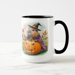 capybara halloween mug