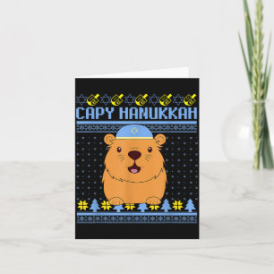 Capybara Hanukkah Capy Hanukkah Chanukah Jewish Ki Card