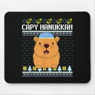 Capybara Hanukkah Capy Hanukkah Chanukah Jewish Ki Mouse Mat