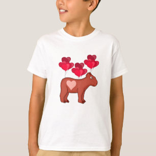 Capybara Hearts Love T-Shirt