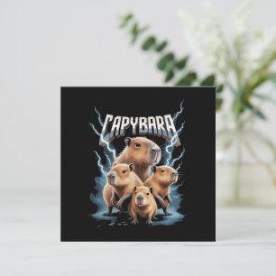 Capybara Heavy Metal Christmas Funny Holiday Gifts