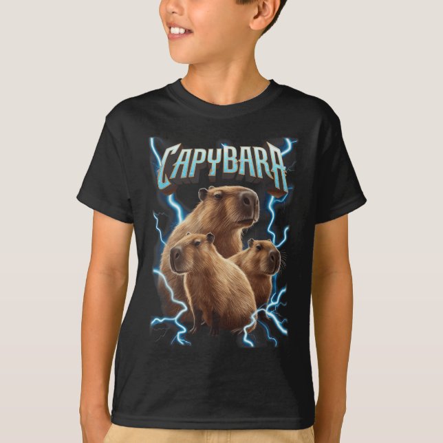 Capybara Heavy Metal Christmas Shirt _ Funny Holid (Front)