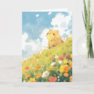 Capybara Hilltop Haven Card