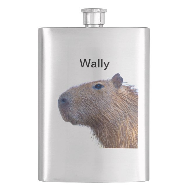 Capybara Hip Flask (Front)