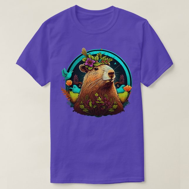 Capybara Hippie 1 T-Shirt (Design Front)