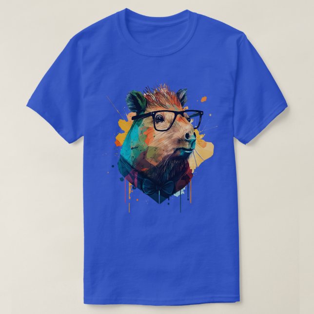 Capybara Hipster 2 T-Shirt (Design Front)