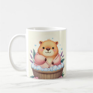Capybara Hot Tub Chill Vibes Sticker Coffee Mug