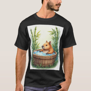 Capybara Hot Tub Relaxation Chill Vibes Spa Day St T-Shirt