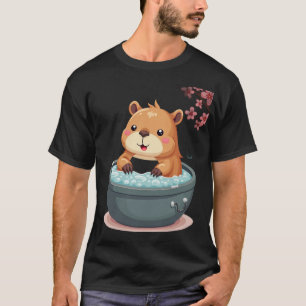 Capybara Hot Tub Relaxation Kawaii Chill Vibes Sti T-Shirt