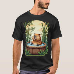 Capybara Hot Tub Spa Relaxation Zen Chill Vibes St T-Shirt