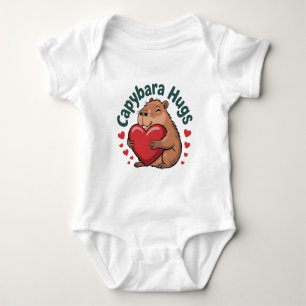 Capybara Hugs Baby Bodysuit
