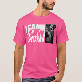 Capybara I Came I Saw Capybara'D T-Shirt