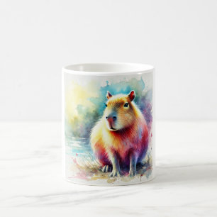 Capybara in Nature 130924AREF101 - Watercolor Coffee Mug