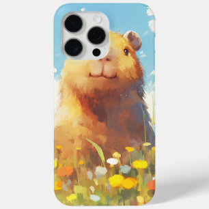 Capybara in the Meadow iPhone 15 Pro Max Case