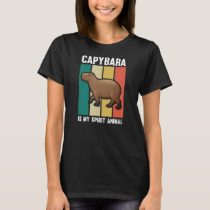 Capybara Is My Spirit Animal Rodent Animal Zoolo T-Shirt