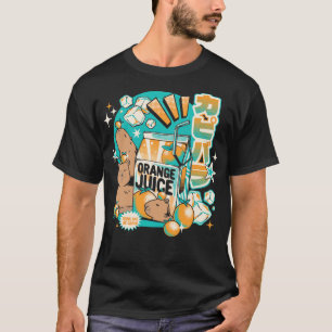 Capybara Japanese Orange Juice by Tobe Fonseca T-Shirt