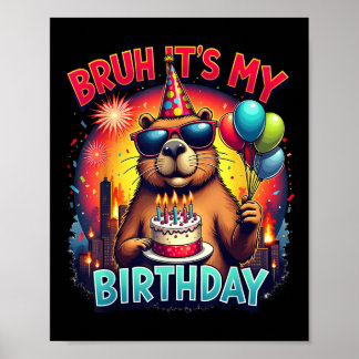 Capybara Kaiju Birthday Party Japan Monster Capyzi Poster