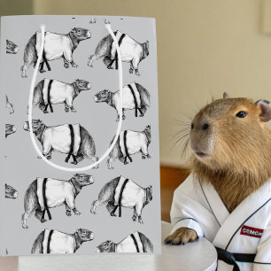 Capybara Karate  Medium Gift Bag