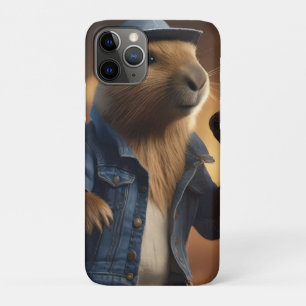Capybara Keith Country Western Singer, iPhone 11 Pro Case