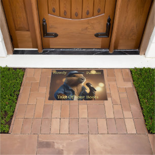 Capybara Keith Country Western Singer,  Doormat