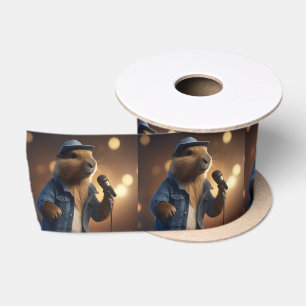 Capybara Keith Country Western Singer, Satin Ribbon