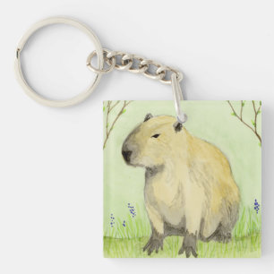 Capybara Key Ring