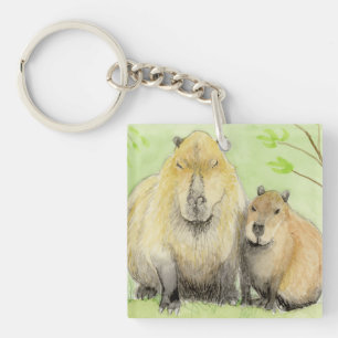Capybara Key Ring