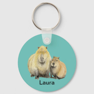Capybara Key Ring