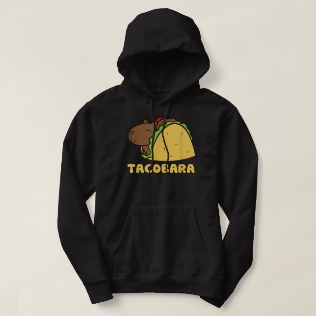 Capybara Kids Tacobara Funny Capybara Tacos  Hoodie (Design Front)