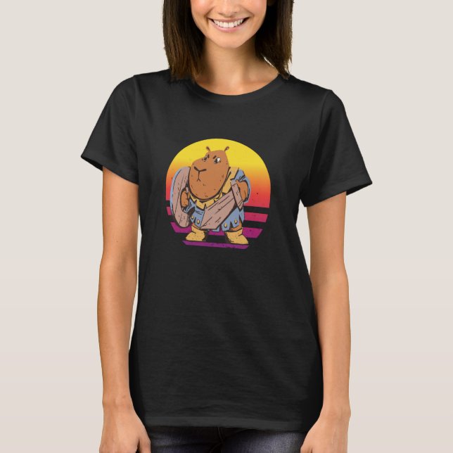 Capybara Knight T-Shirt (Front)