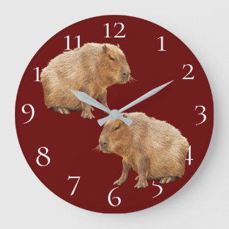 Capybara Large Clock